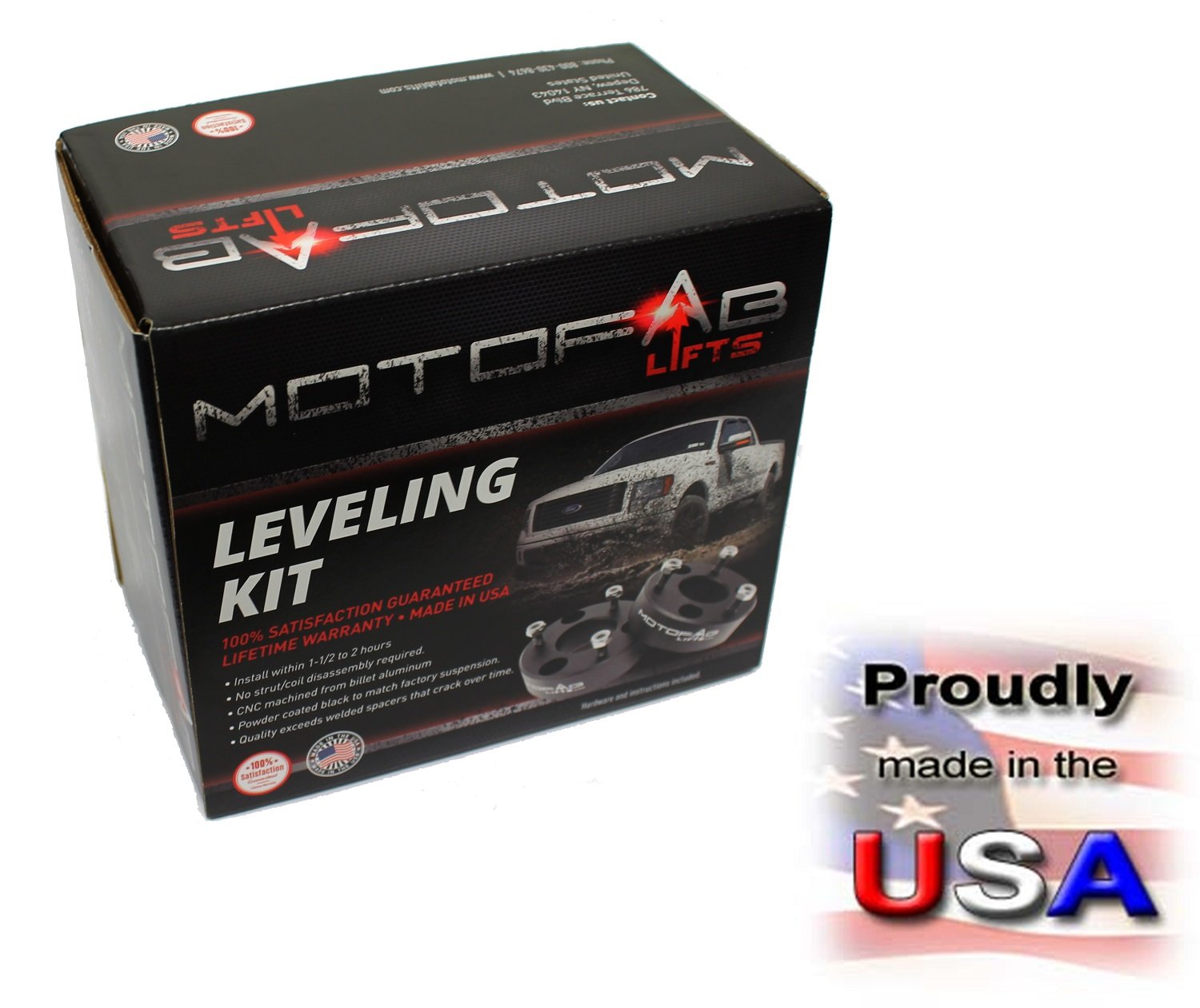 MotoFab Lifts F150-3F-2R 3 Front and 2 Rear Leveling lift kit for 2004-2014 Ford F150