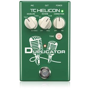 tc helicon duplicator ultra-simple vocal effects stompbox with doubling, reverb and pitch correction