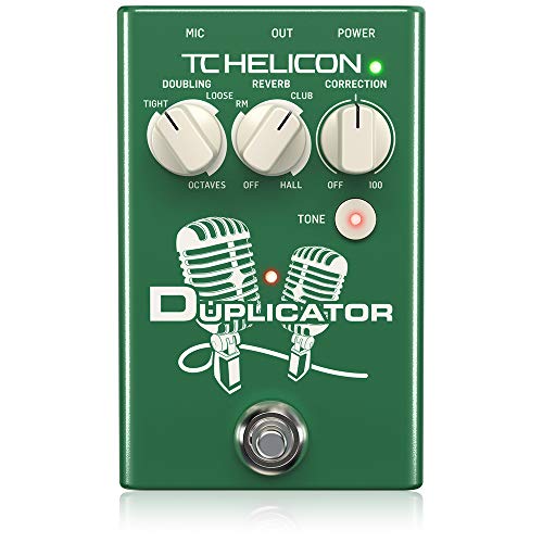 TC Helicon DUPLICATOR Ultra-Simple Vocal Effects Stompbox with Doubling, Reverb and Pitch Correction