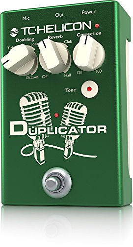 TC Helicon DUPLICATOR Ultra-Simple Vocal Effects Stompbox with Doubling, Reverb and Pitch Correction