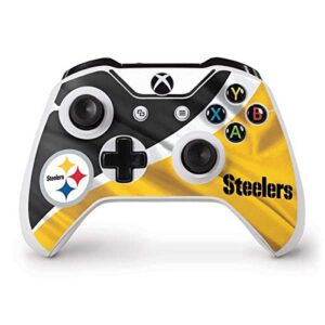 skinit decal gaming skin compatible with xbox one s controller - officially licensed nfl pittsburgh steelers design