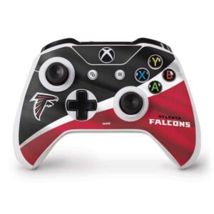 skinit decal gaming skin compatible with xbox one s controller - officially licensed nfl atlanta falcons design