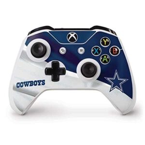 skinit decal gaming skin compatible with xbox one s controller - officially licensed nfl dallas cowboys design