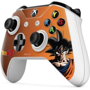 Skinit Decal Gaming skin compatible with Xbox One S Controller - Officially Licensed Dragon Ball Z Goku Portrait Design