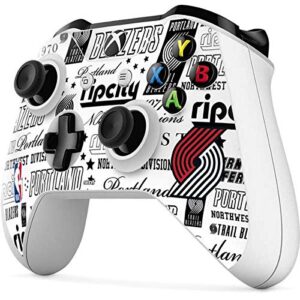 Skinit Decal Gaming Skin compatible with Xbox One S Controller - Officially Licensed NBA Portland Trail Blazers Historic Blast Design