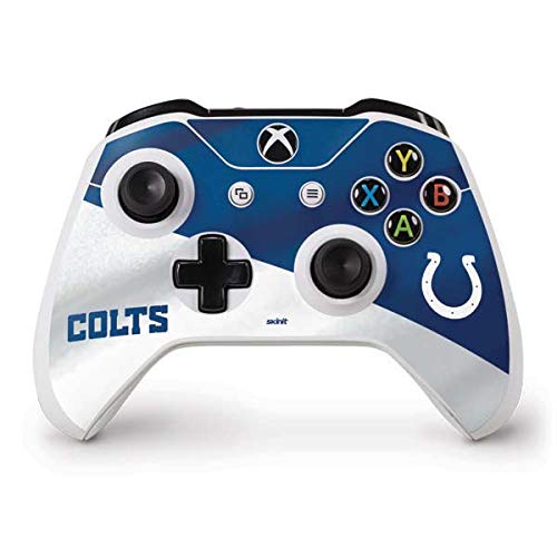 Skinit Decal Gaming Skin compatible with Xbox One S Controller - Officially Licensed NFL Indianapolis Colts Design