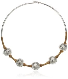 robert lee morris sculptural bead wire collar necklace