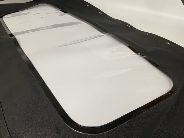 Replacement for: Ford Mustang 1994-2004 Convertible Soft Top & Plastic Window Black Sailcloth (1 Piece Easy Install)