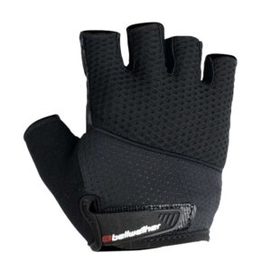 bellwether gel supreme men's short finger glove: black md