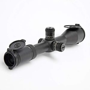 Hi-Lux Optics UD530X56 Uni-Dial 5-30 x 56 34mm Tube Rifle Scope with Green Illuminated MIL Ranging Reticle, Black