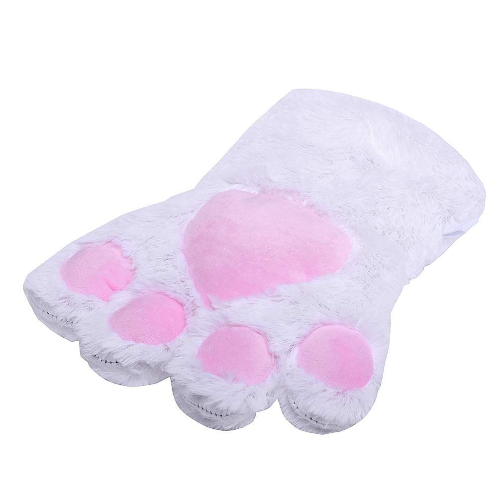 Odema Womens Winter Warm Gloves Cosplay Cat Paw All Cover Mittens for Girls