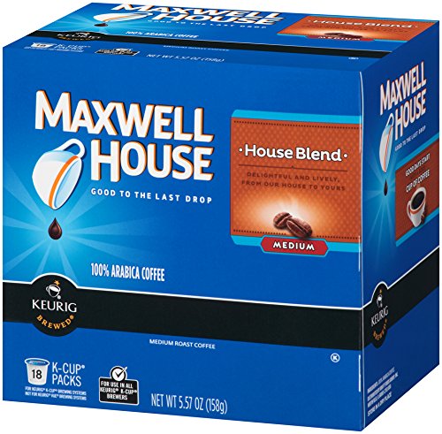 Maxwell House House Blend K-CUP Pods, 18 count (Pack of 6)