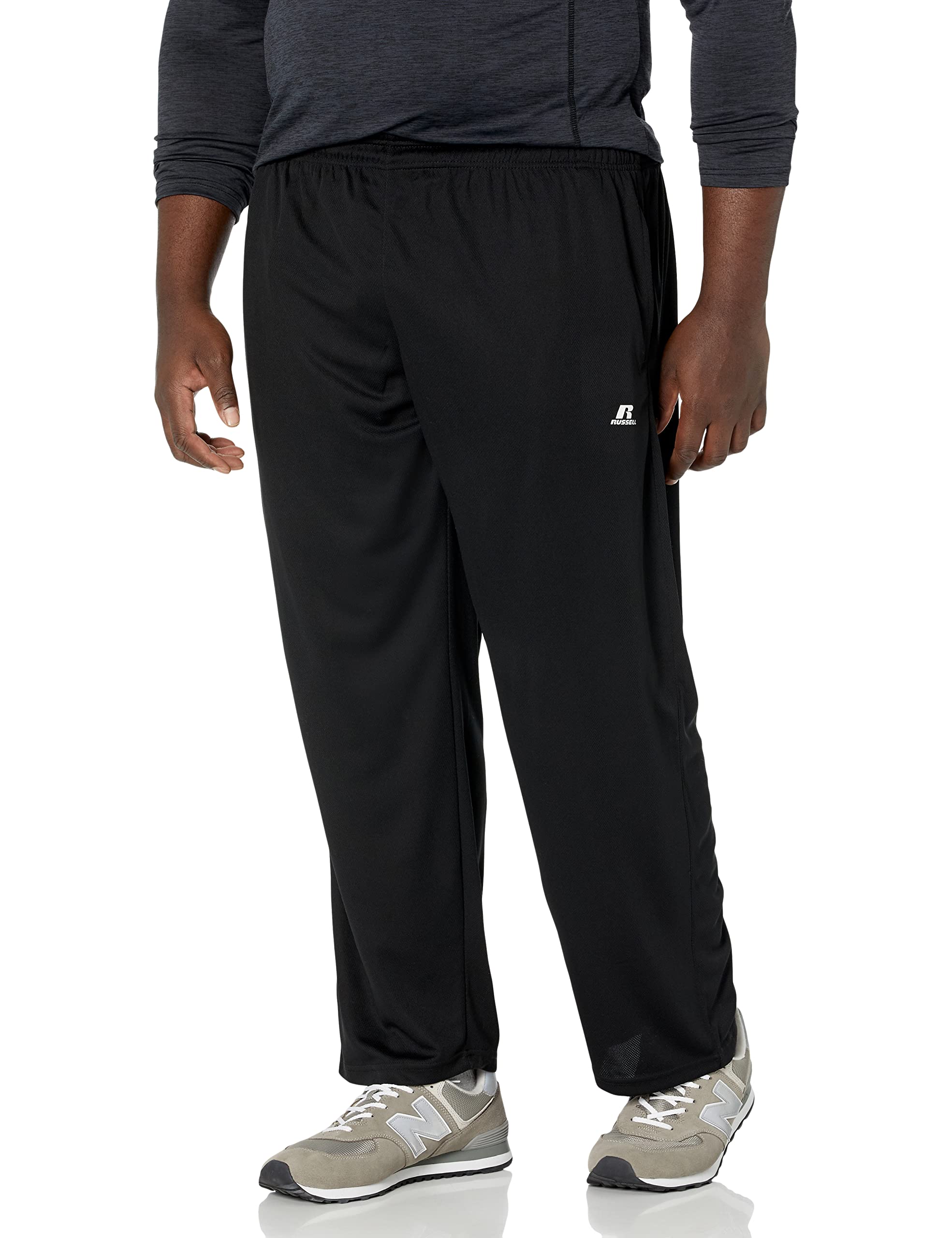 Russell Athletic Men's Big and Tall Dri-Power Pant, Black, 3X