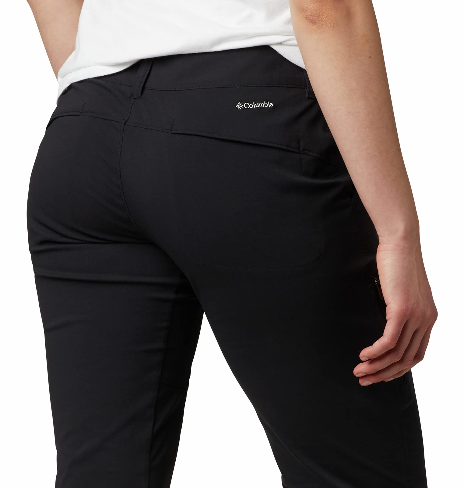 Columbia Women's Saturday Trail II Knee Pant, Water & Stain Resistant Black