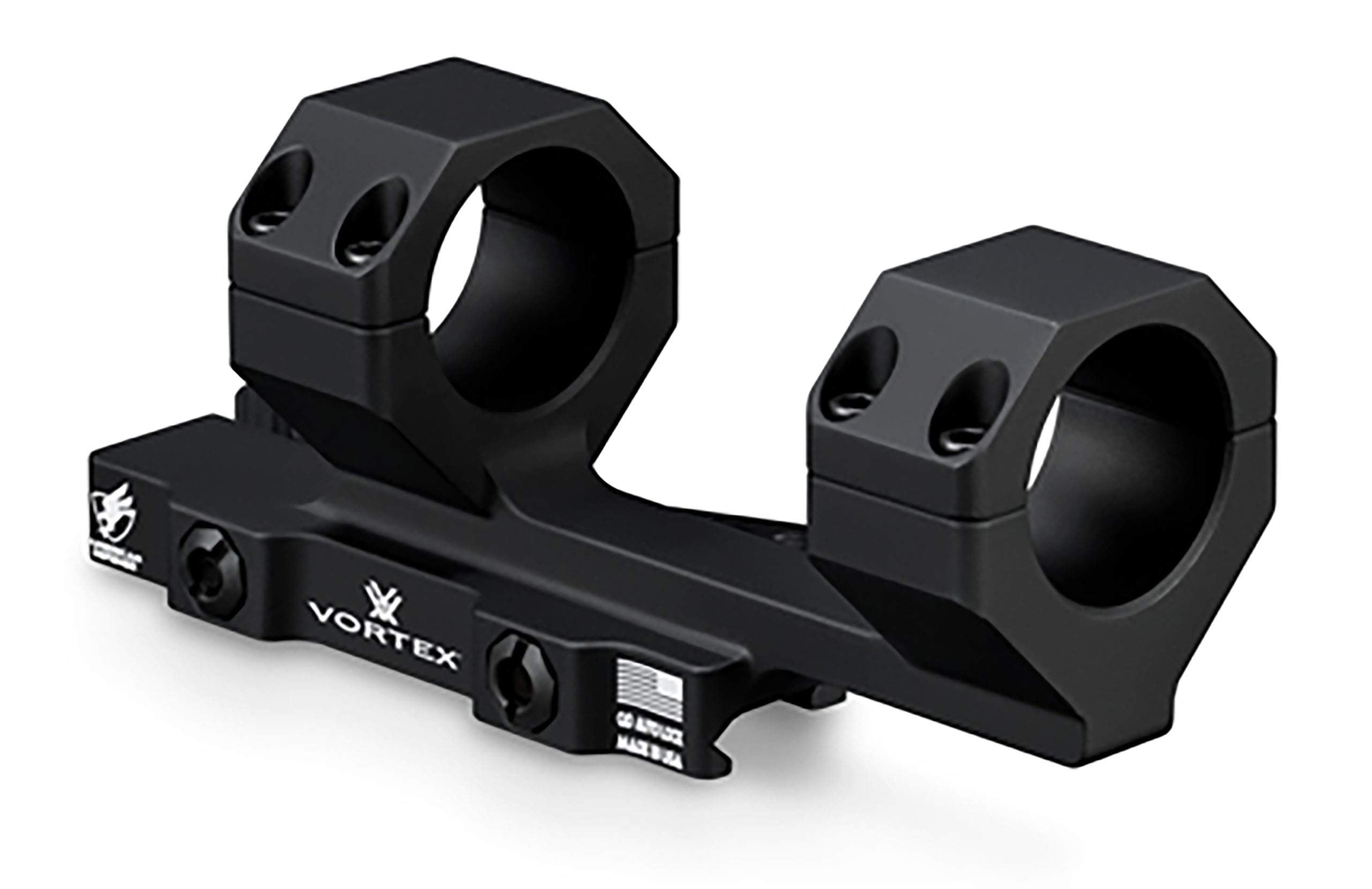 Vortex Optics Precision Quick-Release Extended Cantilever 30mm Riflescope Mount - 2-Inch Offset - Picatinny Compatible, Made in USA - Unlimited, Unconditional Warranty