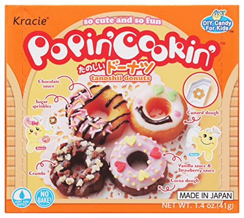 Kracie Popin' Cookin' DIY Candy Donuts Kit, No Bake, 1.4 Ounces (Pack Of 1)