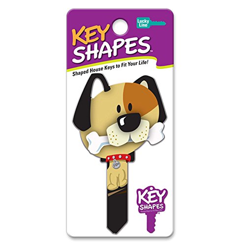 Lucky Line B114W Shapes House Key, Weiser, Dog