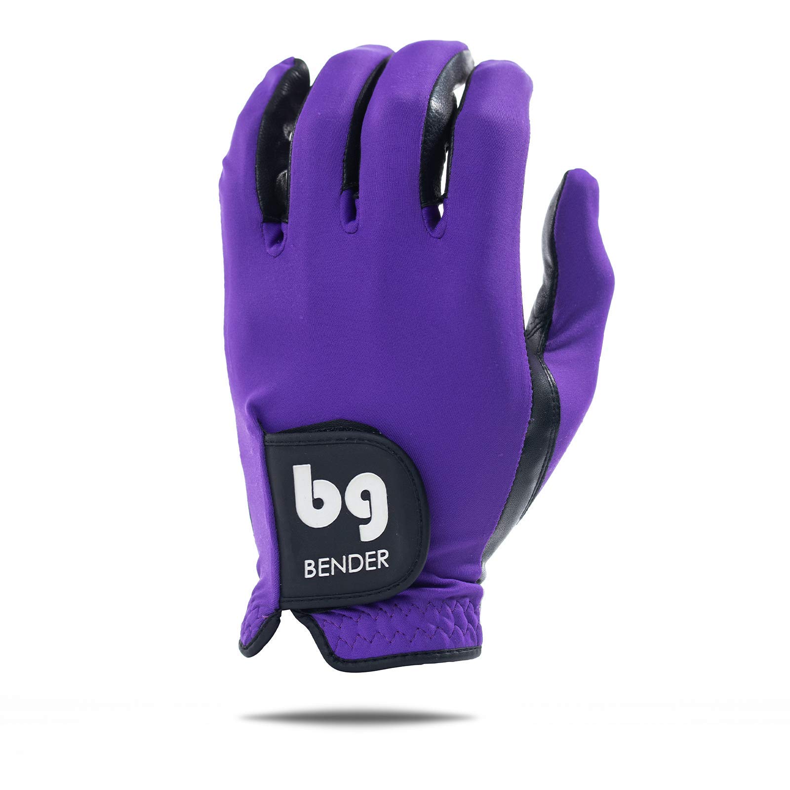 BG Bender Golf Glove | Wear On Left | (Purple, Mens Large)