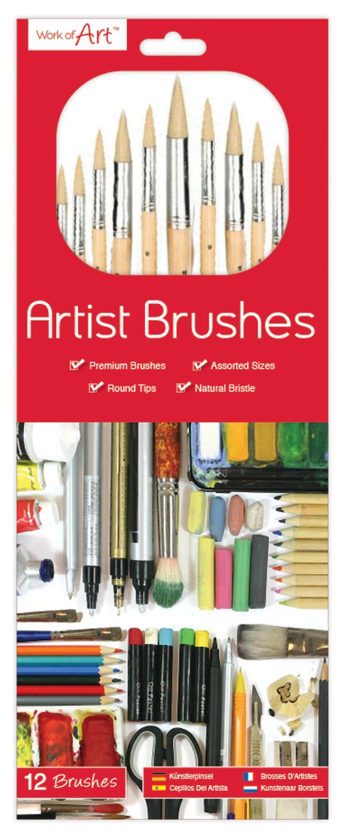 Work of Art 148 x 385 mm Artists Bristle Brush