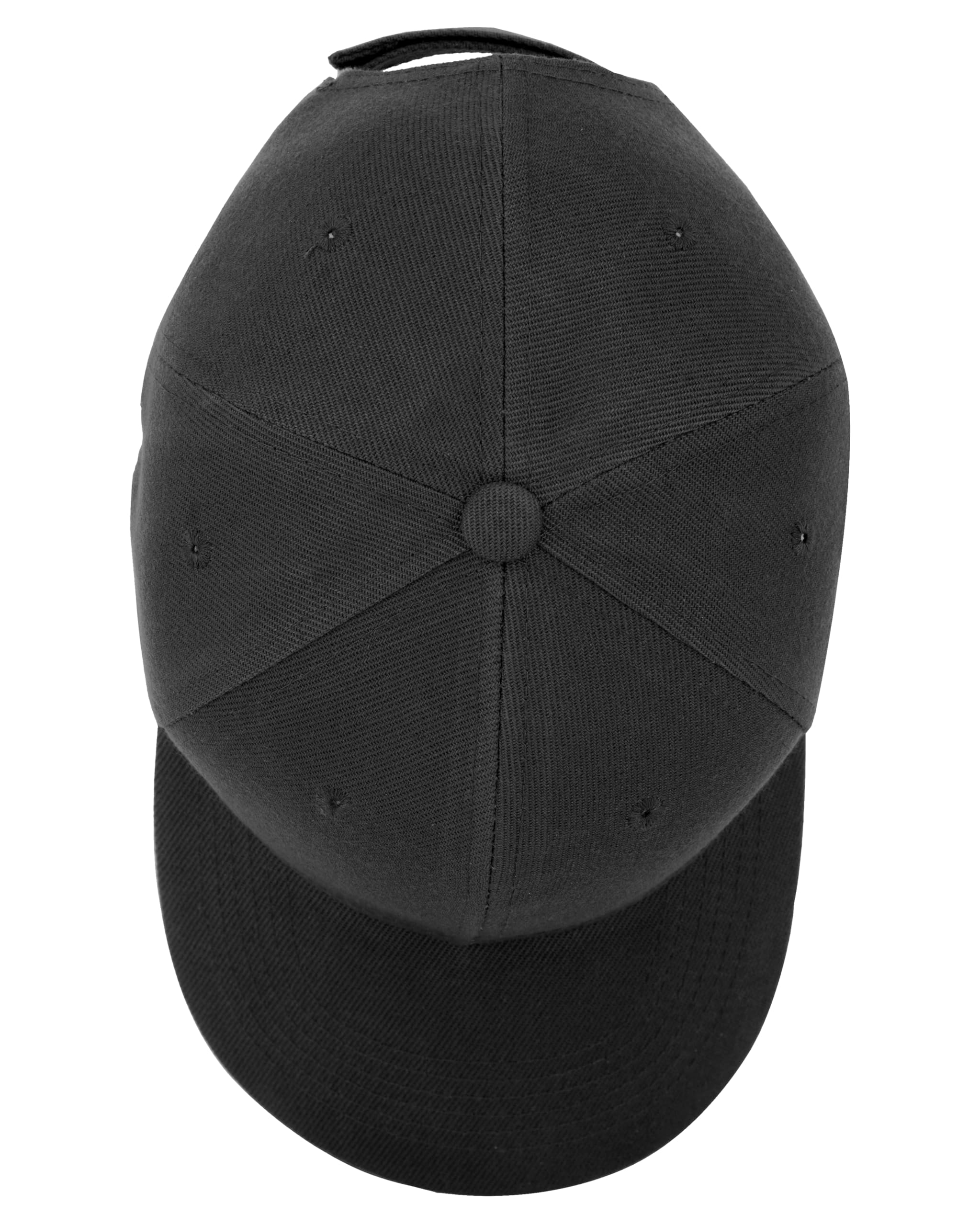 Gelante Plain Blank Baseball Caps Adjustable Back Strap Wholesale LOT 12 Pack- 001-Black