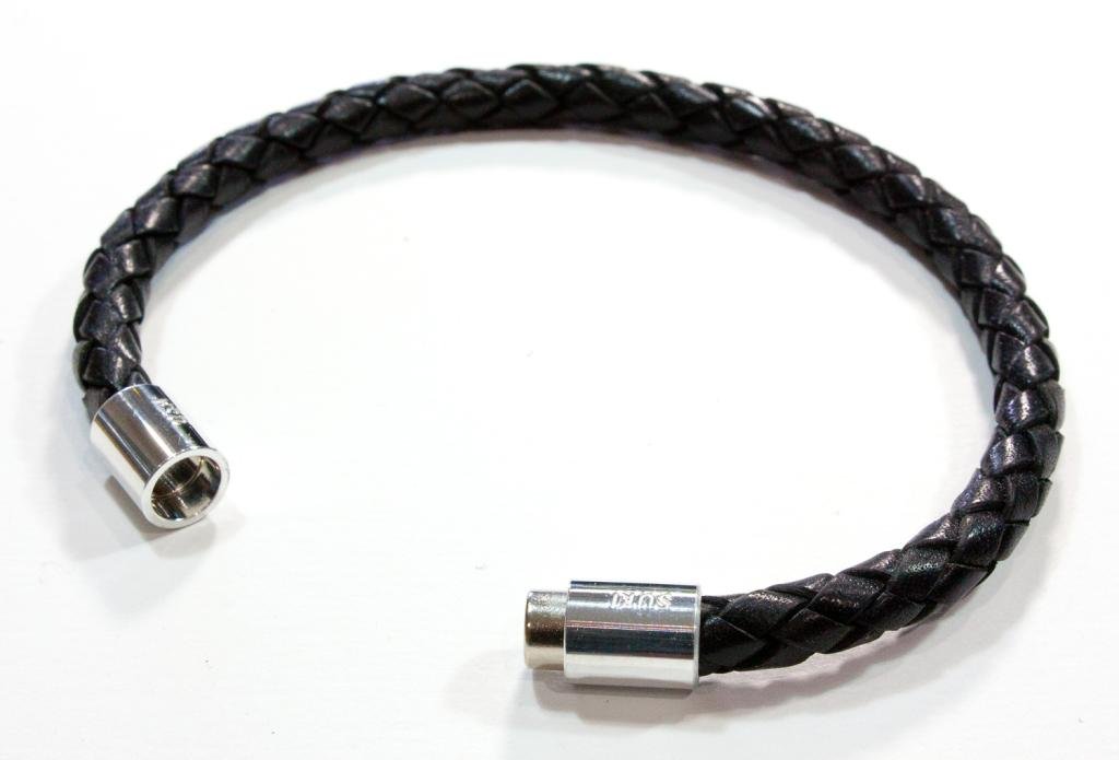 Suki Braided Leather Bracelet - 6mm (1/4") Black