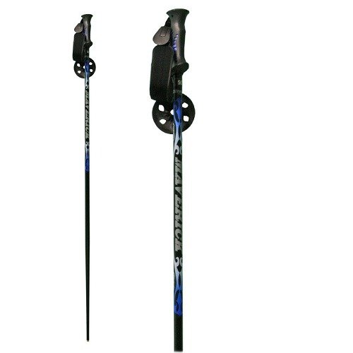 Whitewoods New Maverick Alpine Downhill Adult Alum. Ski Poles 44"-54" Green/Grey