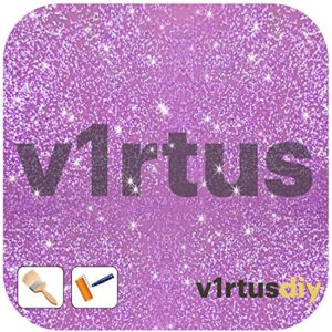 V1RTUS Silver Holographic Glitter Paint Crystal Additive 100g / 3.5oz for Acrylic, Latex, Emulsion - use Interior/Exterior - Wall, Ceiling, Wood, Metal, Varnish, Dead Flat, Matte, Soft Sheen or Silk