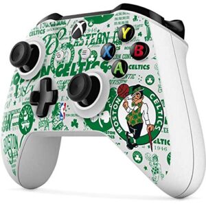 Skinit Decal Gaming Skin compatible with Xbox One S Controller - Officially Licensed NBA Boston Celtics Historic Blast Design