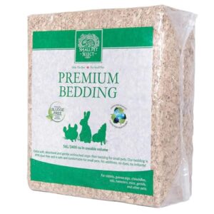 small pet select premium small animal bedding, natural soft paper bedding for small indoor and outdoor pets, made in usa, 56 l pack