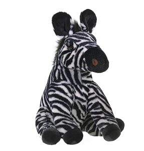 wild republic zebra plush, stuffed animal, plush toy, gifts for kids, cuddlekins 12 inches, multicolor