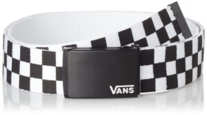 vans mens deppster ii web belt black/white one size