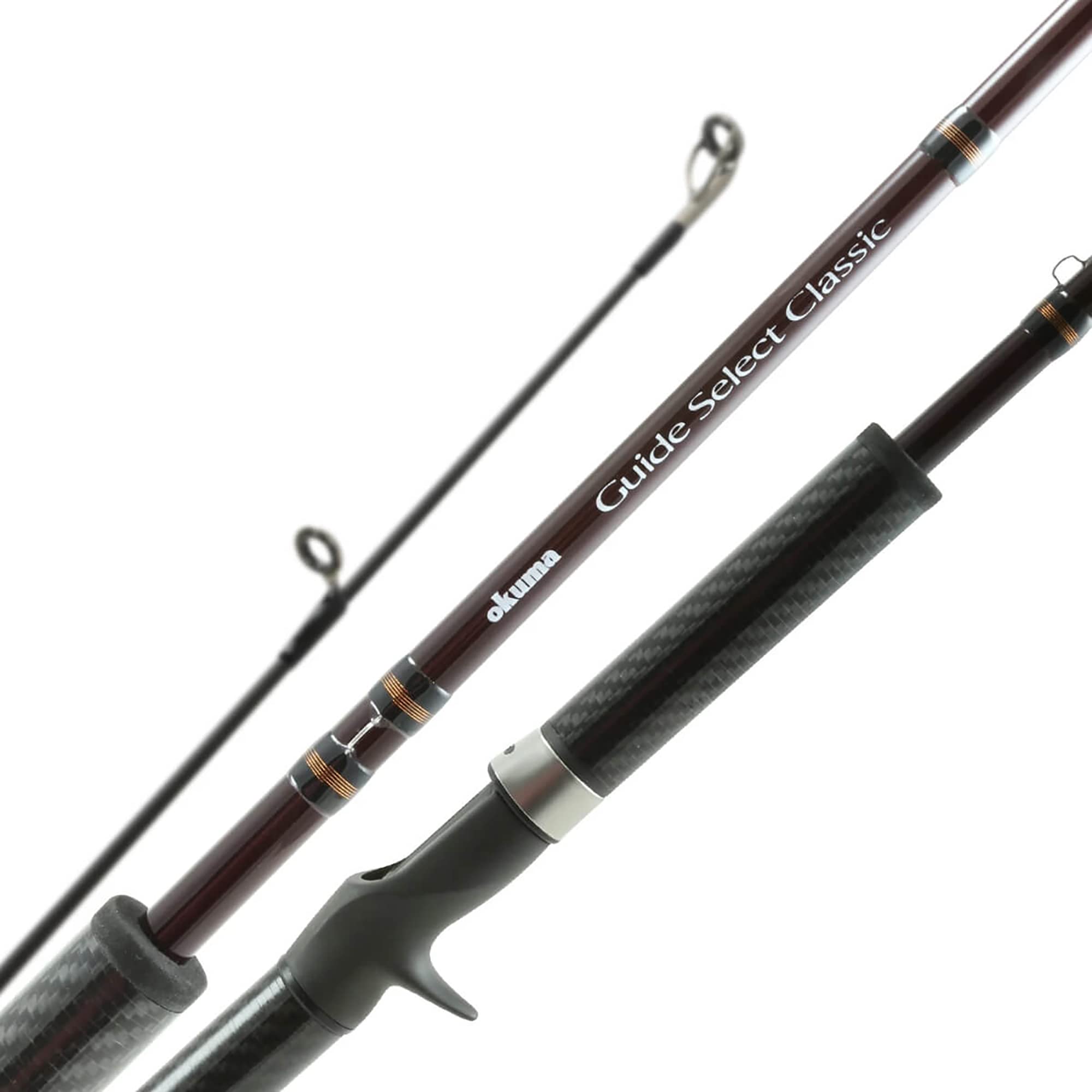 OKUMA GSC-C-962XH-CG Guide Select Classic Salmon Rods, 9'6", Merlot