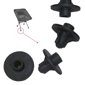 TravelChair Anti-Sink Disc, For Shock Cord Chairs on Soft Surfaces, Set of 4, Black