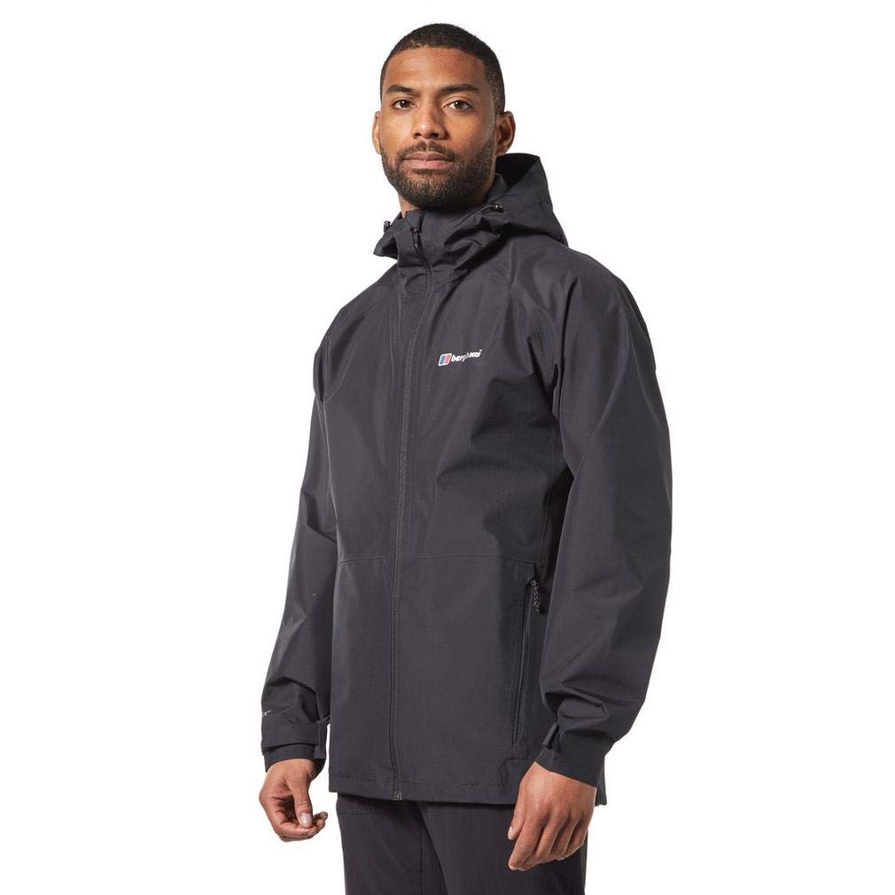 Berghaus Men's Standard Paclite 2.0 Waterproof Jacket, Black/Black, X-Large