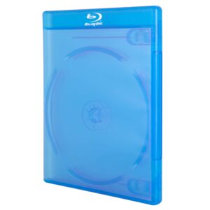 AcePlus 25 Double 2-Disc Blu-Ray Cases in 12mm Standard Thickness with Silver Screen Printed Logo (25-Pack)