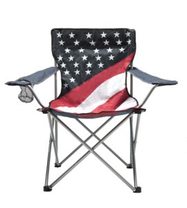 wfs camping quad chair, red/white/blue