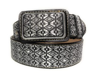 cinto charro bordado. western belt. (36)