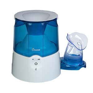 crane ee-5202 inhaler & warm mist humidifier, 0.5 gallon, blue & white