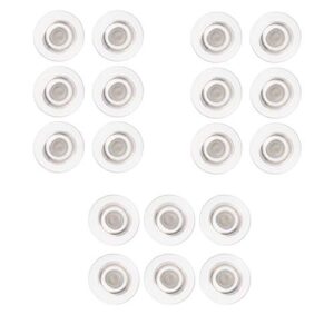 quartet, 85391, glass magnets, large, 0.45" dia, clear, pack of 18 magnets