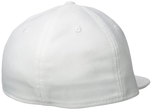 Under Armour Men's Flat str Baseball Hat, White (100)/Black, Medium/Large