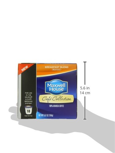 Maxwell House Breakfast Blend K-CUP Pods, 18 (Pack of 6)