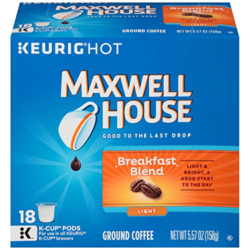 Maxwell House Breakfast Blend K-CUP Pods, 18 (Pack of 6)