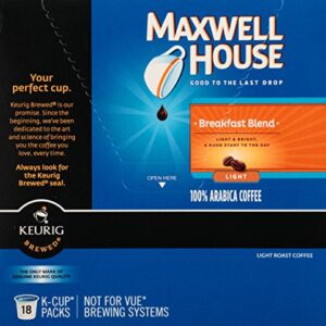 Maxwell House Breakfast Blend K-CUP Pods, 18 (Pack of 6)