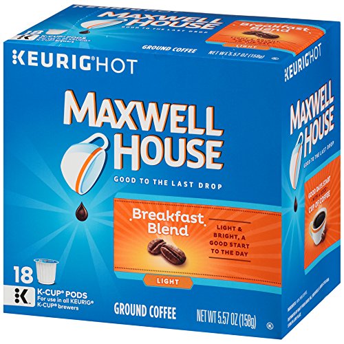 Maxwell House Breakfast Blend K-CUP Pods, 18 (Pack of 6)