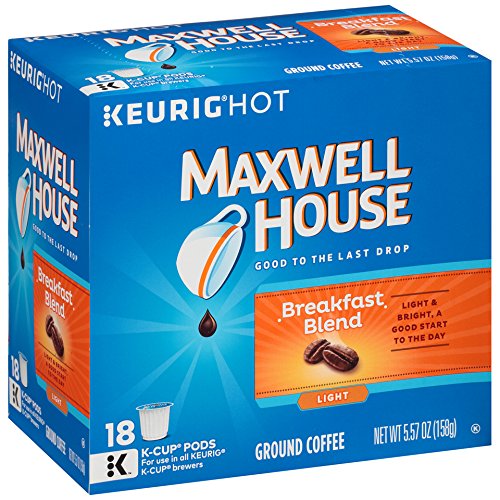 Maxwell House Breakfast Blend K-CUP Pods, 18 (Pack of 6)