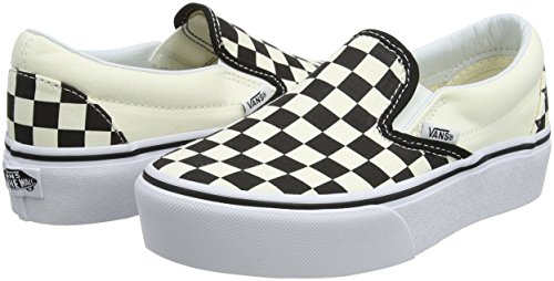 Vans Men's Low-Top Slip On Trainers, Black and White Checker W, 9