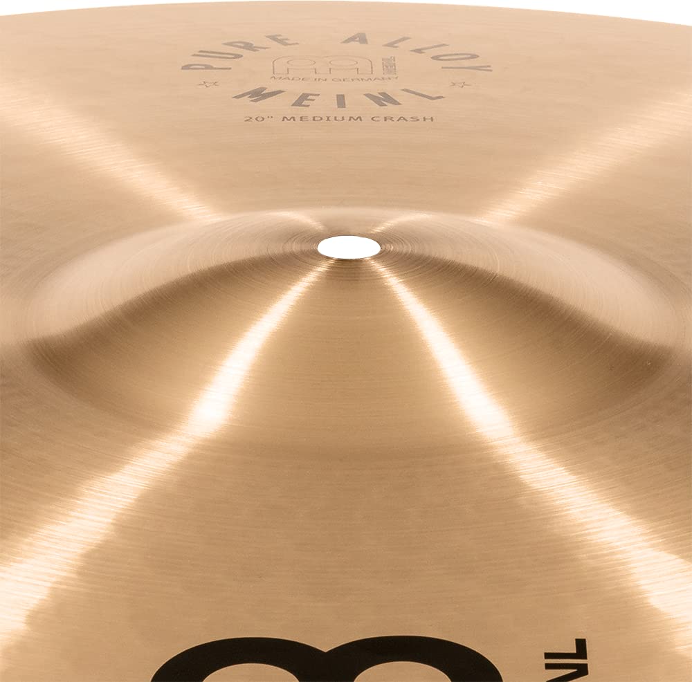 Meinl 20" Medium Crash Cymbal - Pure Alloy Traditional - Made in Germany, 2-YEAR WARRANTY (PA20MC)