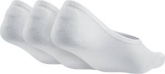 Nike 3 Pack Women's Lightweight Performance No-Show Socks, White/Black, Medium