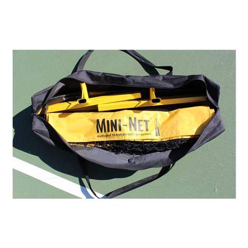 OnCourt Offcourt Quick Start Mini-Net Portable Tennis Net - 10' wide with Carry Bag | Adjustable Height 30-64 inches | Indoor/Outdoor