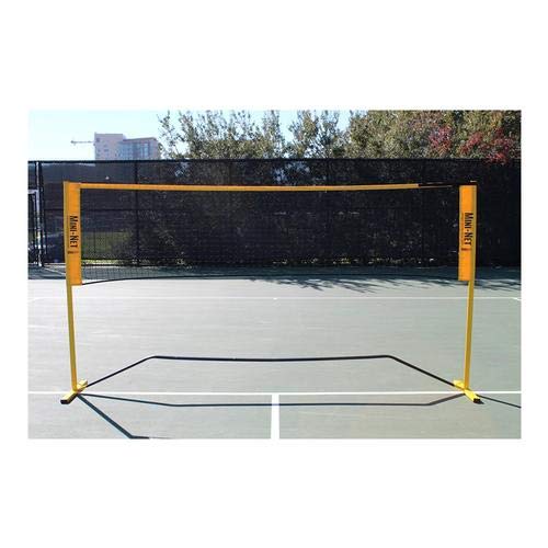 OnCourt Offcourt Quick Start Mini-Net Portable Tennis Net - 10' wide with Carry Bag | Adjustable Height 30-64 inches | Indoor/Outdoor